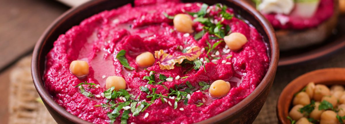 Hummus de remolacha