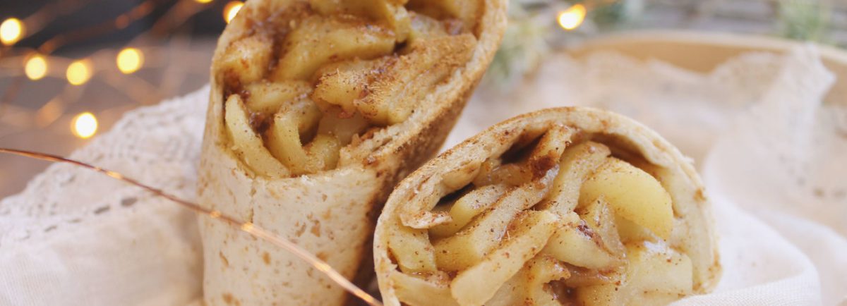 RECETA WRAP DE TARTA DE MANZANA