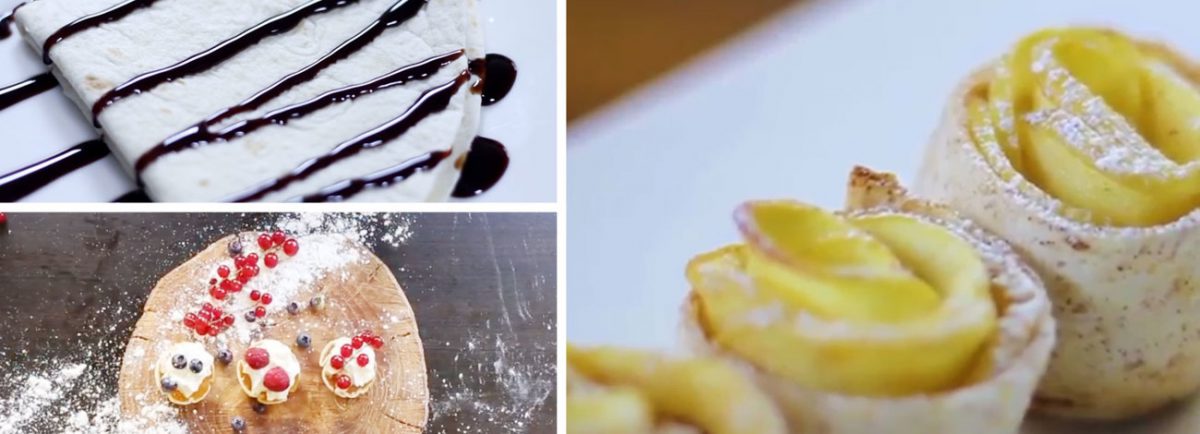 3 RECETAS DE POSTRES PARA HACER EN 5 MINUTOS | DULCES MISSION WRAPS