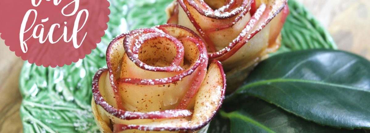 ROSAS DE MANZANA AL HORNO RECETA FÁCIL
