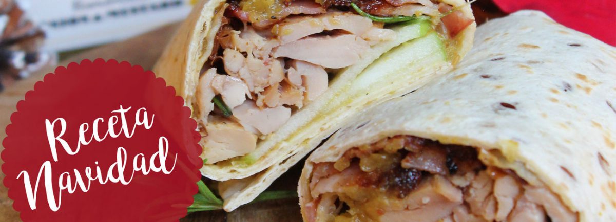 RECETA WRAP DE POLLO DE NAVIDAD