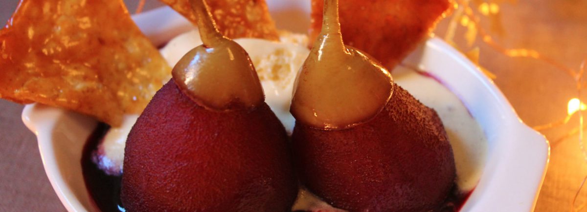 RECETA POSTRE DE NAVIDAD: PERAS AL VINO