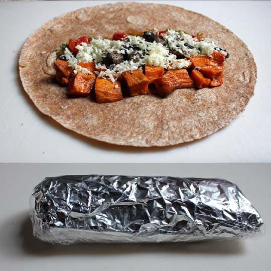 se puede congelar burritos o wraps