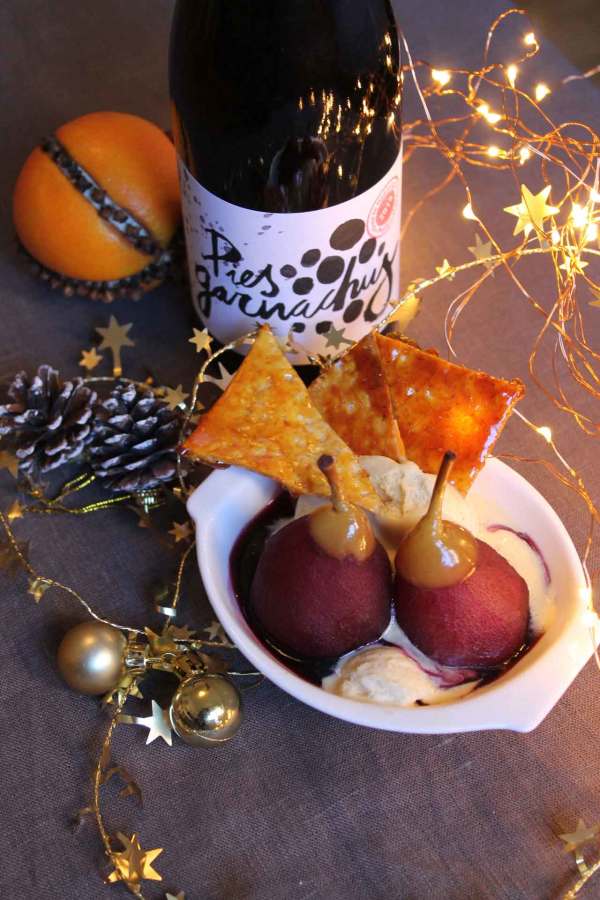 Receta fácil peras al vino
